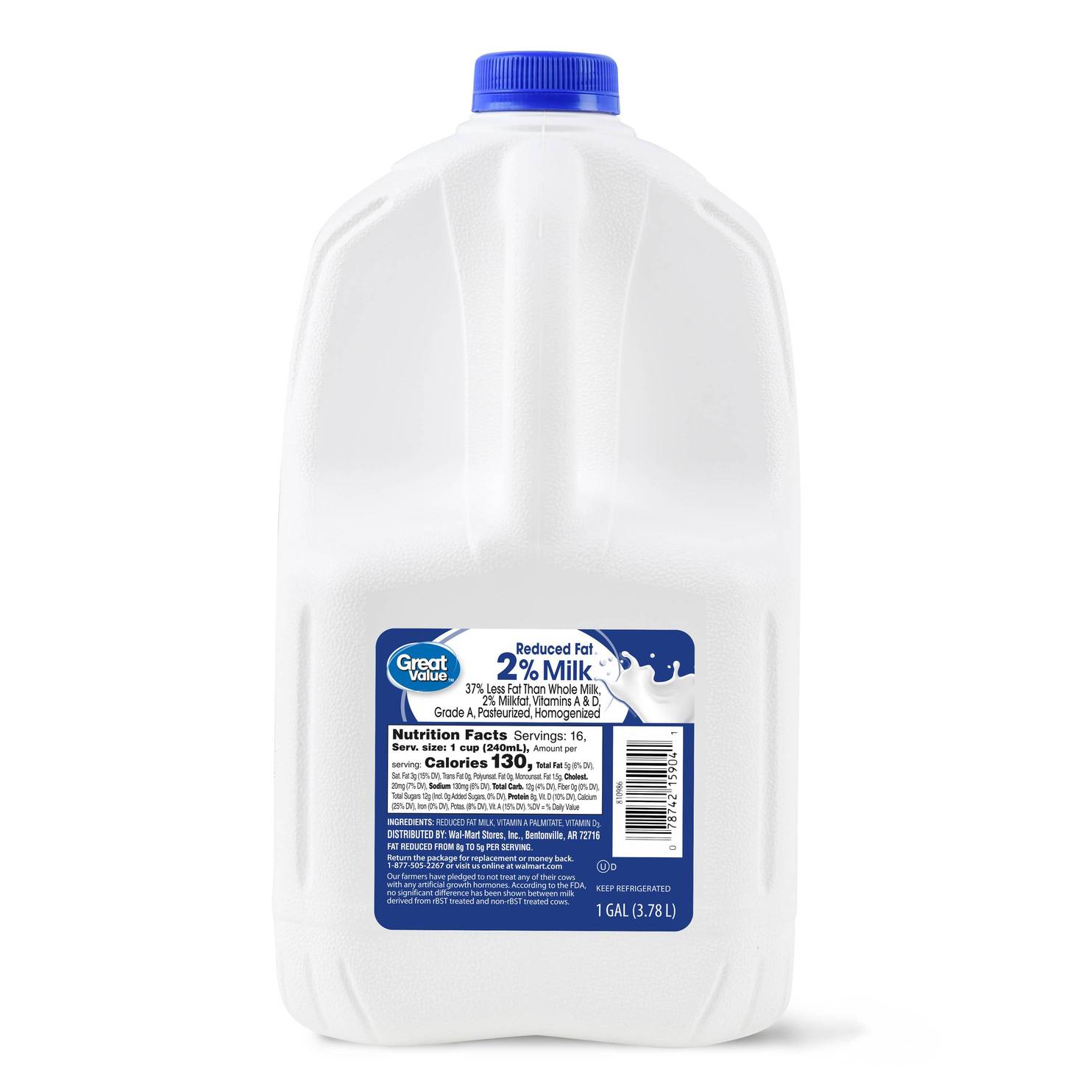 2% Reduced-Fat Milk, 1 Gallon